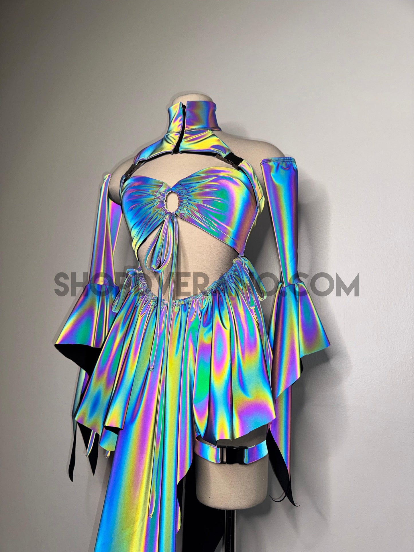Conjunto de diosa hada para fiesta rave, atuendo de festival, vestido rave, ropa rave, vestido rave de hadas, vestido de hada, vestido rave del desierto