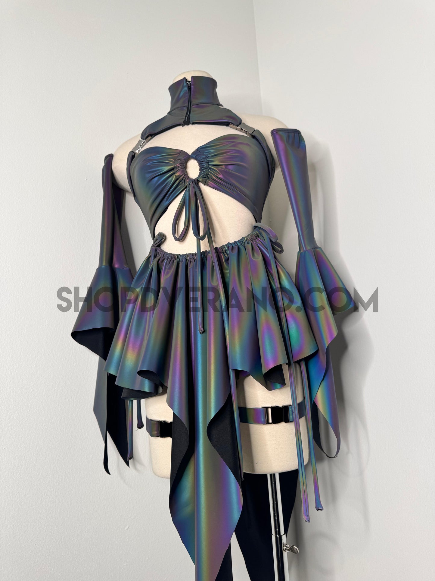 Conjunto de diosa hada para fiesta rave, atuendo de festival, vestido rave, ropa rave, vestido rave de hadas, vestido de hada, vestido rave del desierto