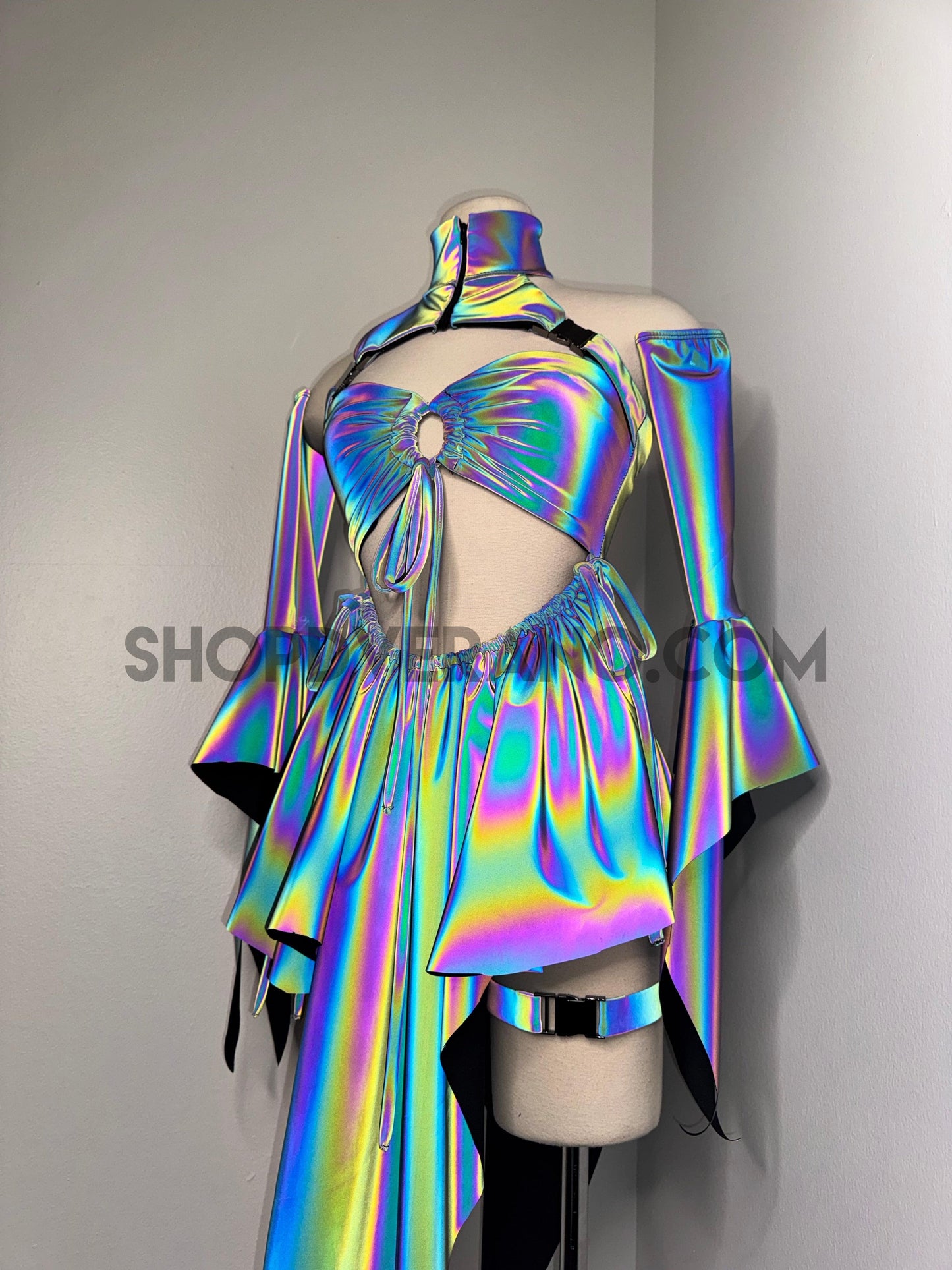 Conjunto de diosa hada para fiesta rave, atuendo de festival, vestido rave, ropa rave, vestido rave de hadas, vestido de hada, vestido rave del desierto
