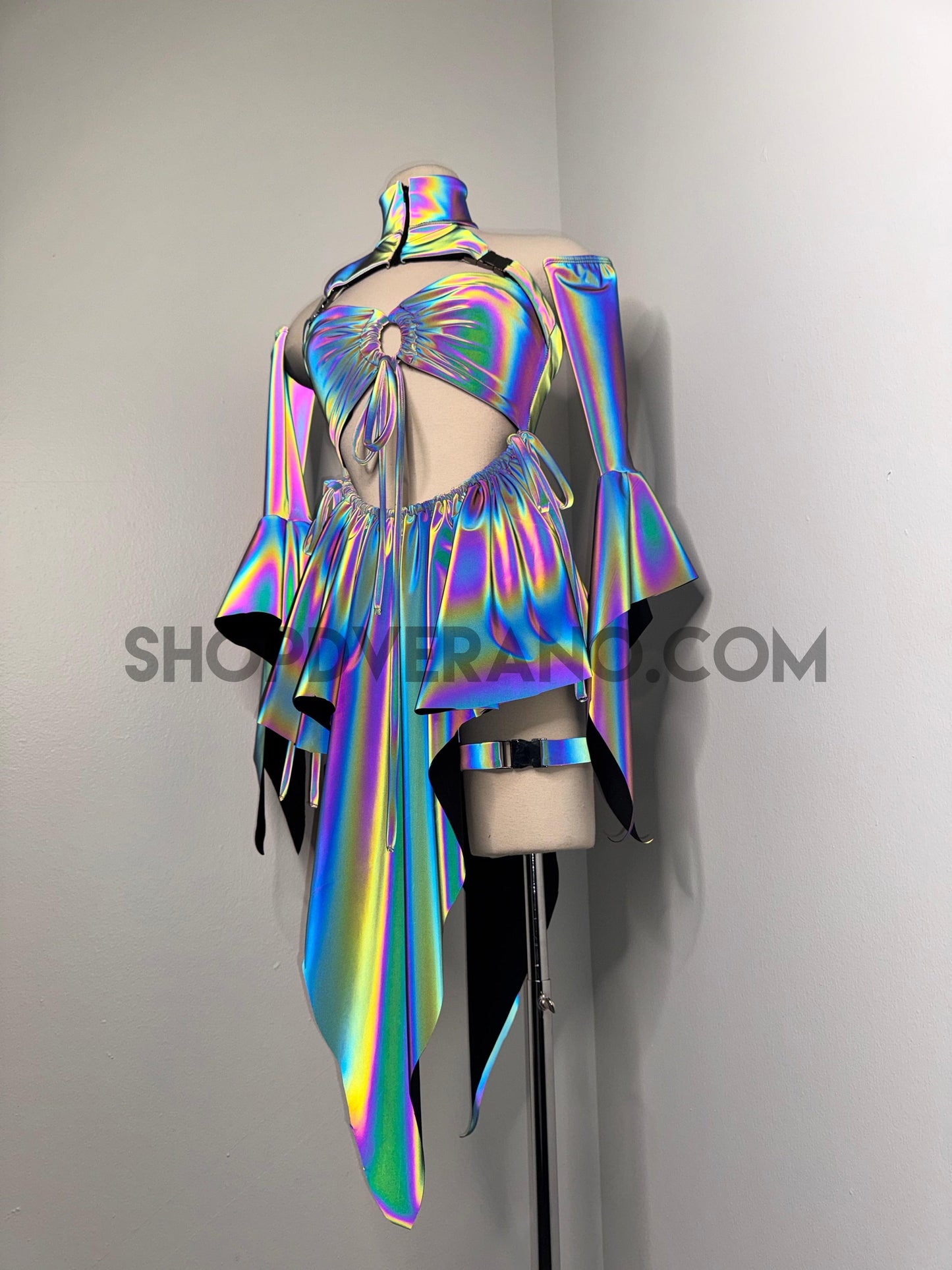 Conjunto de diosa hada para fiesta rave, atuendo de festival, vestido rave, ropa rave, vestido rave de hadas, vestido de hada, vestido rave del desierto