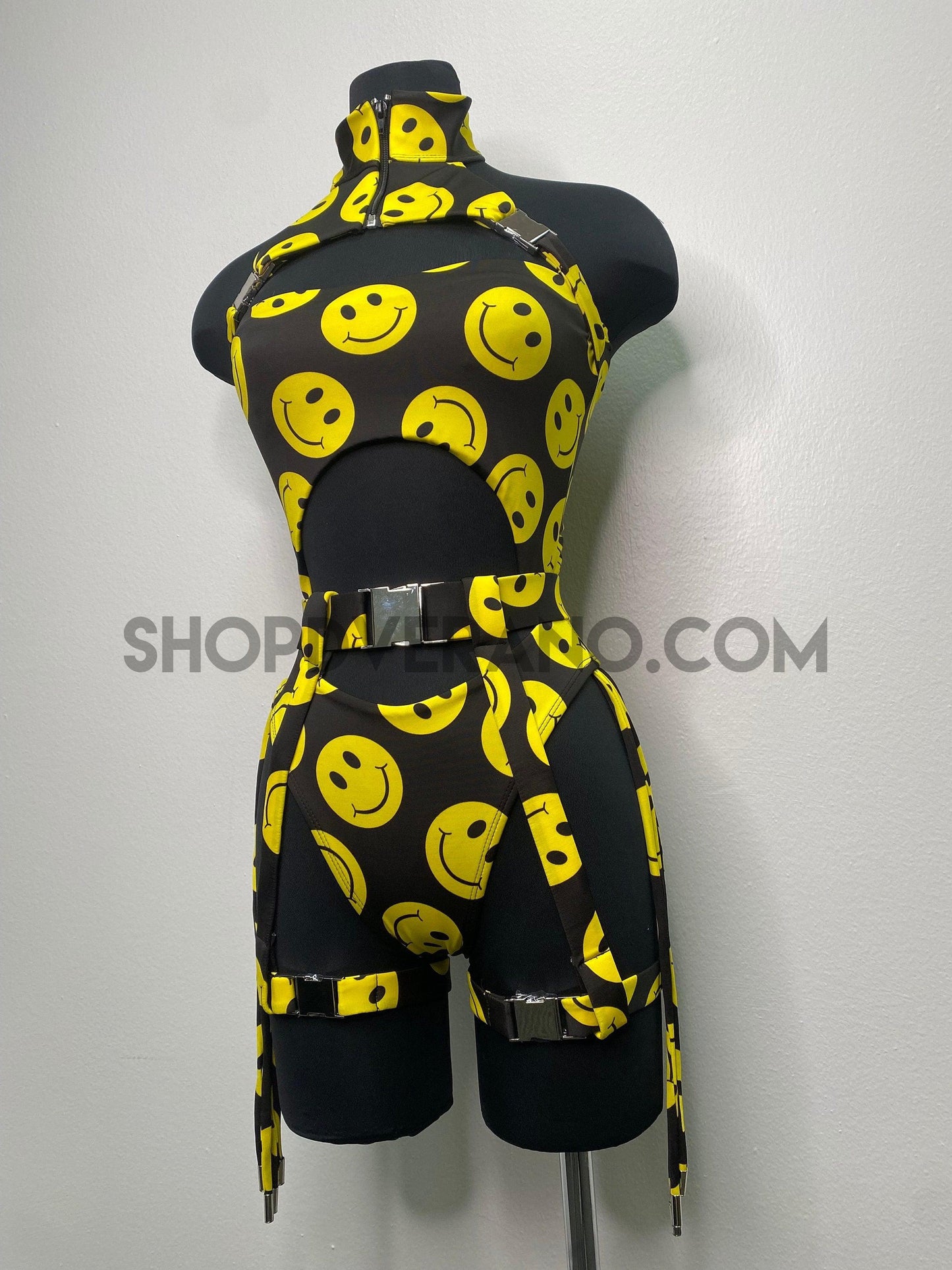 Ropa para rave, atuendo para festival, traje para rave, ropa para rave, hebillas para trajes de baño para rave