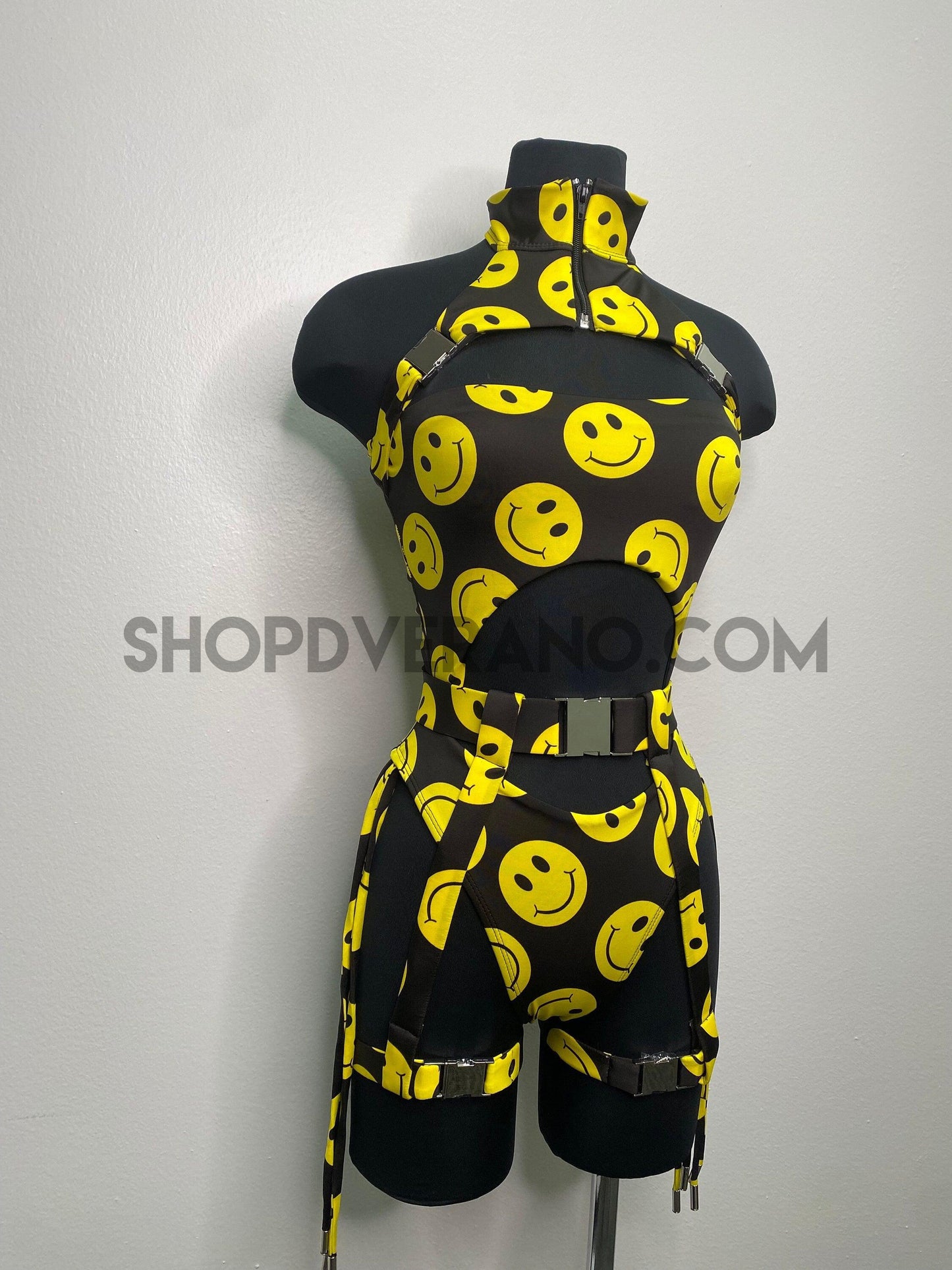Ropa para rave, atuendo para festival, traje para rave, ropa para rave, hebillas para trajes de baño para rave