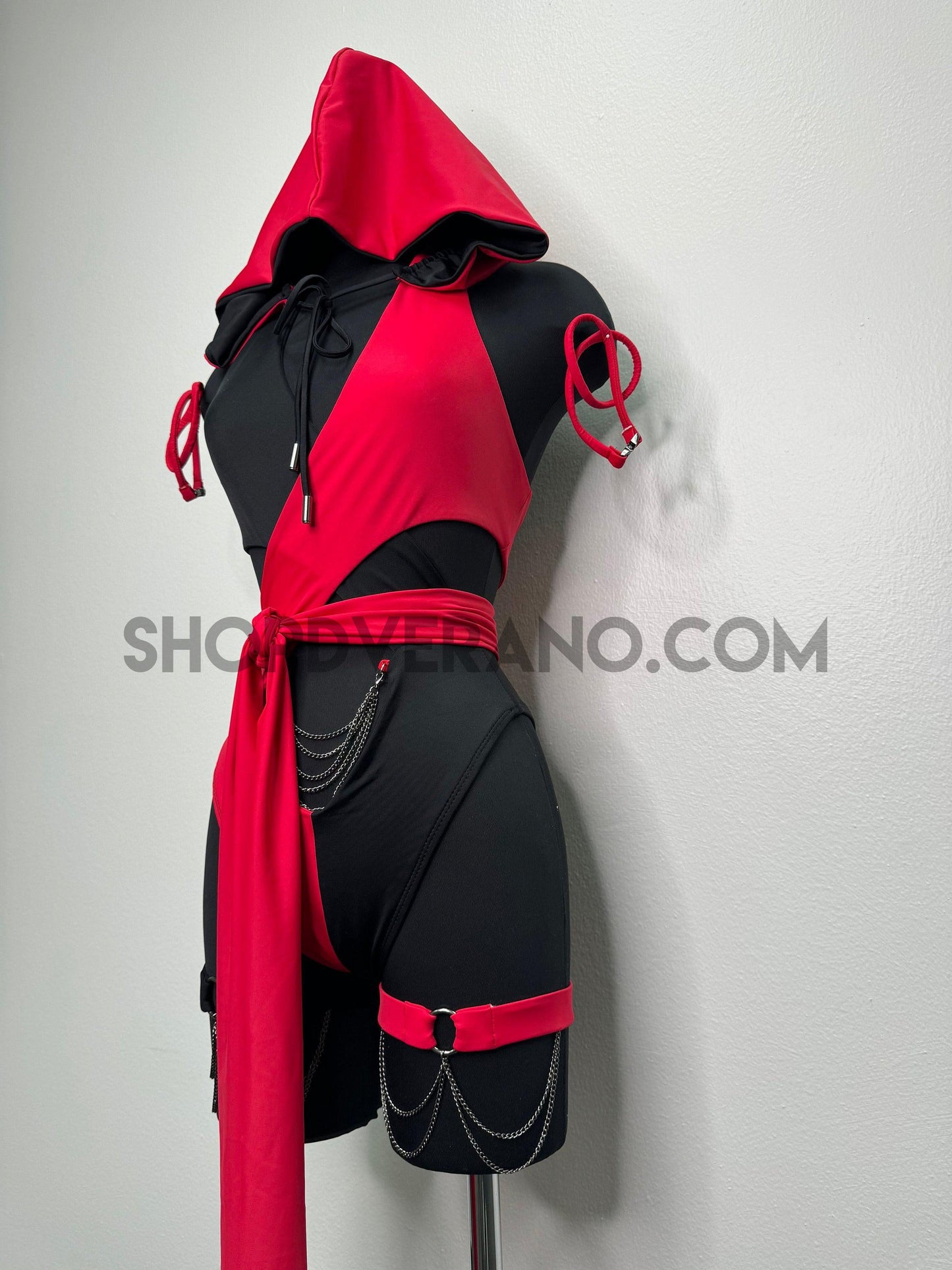 Conjunto Nyx Rave, conjunto Rave, ropa Rave, conjunto de cosplay Ninja