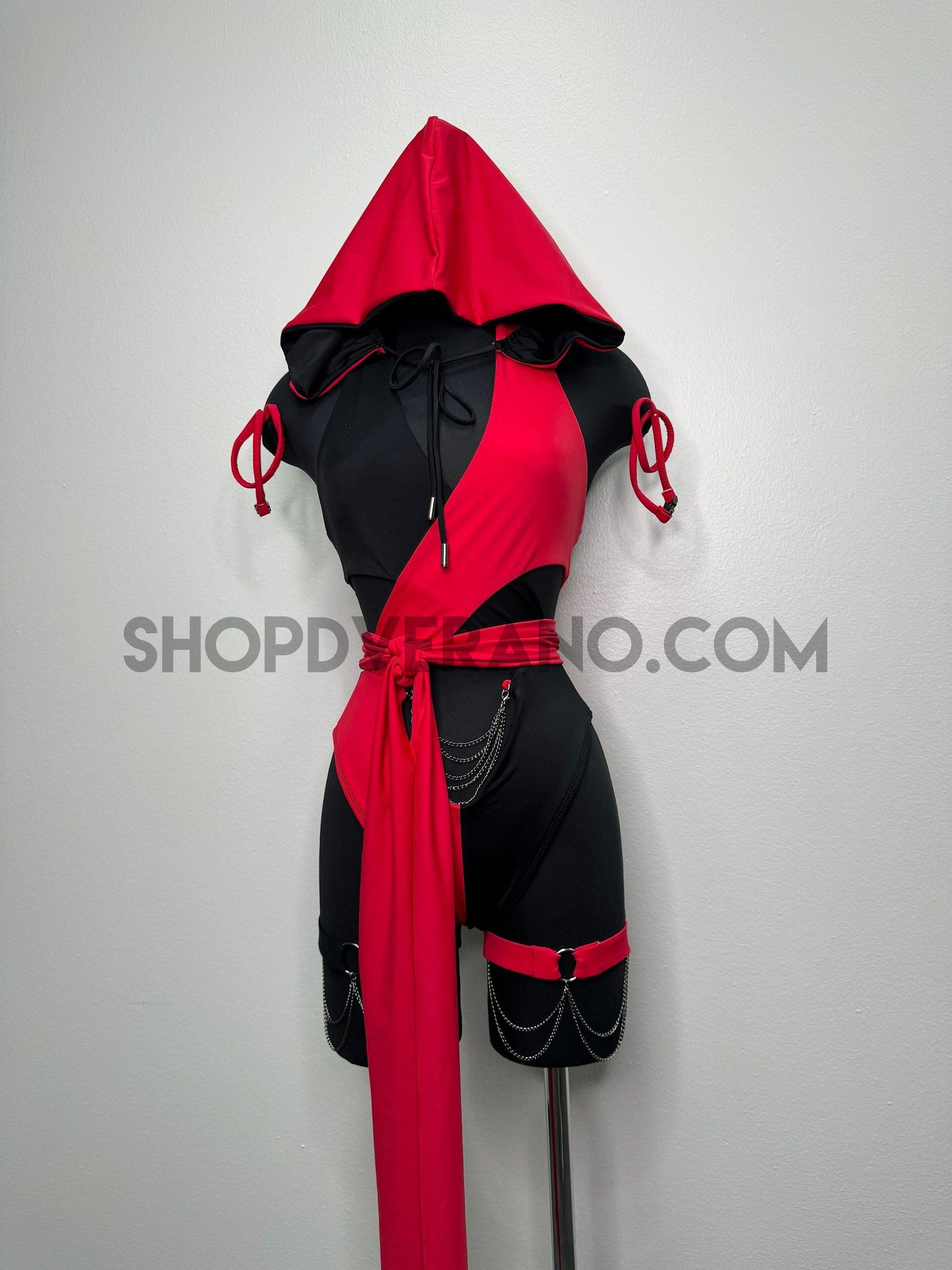 Conjunto Nyx Rave, conjunto Rave, ropa Rave, conjunto de cosplay Ninja