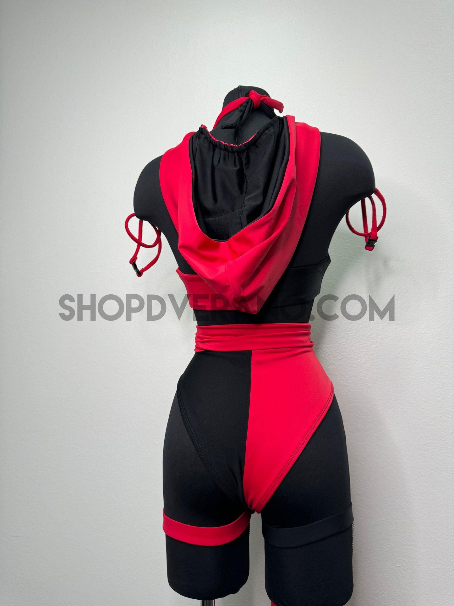 Conjunto Nyx Rave, conjunto Rave, ropa Rave, conjunto de cosplay Ninja