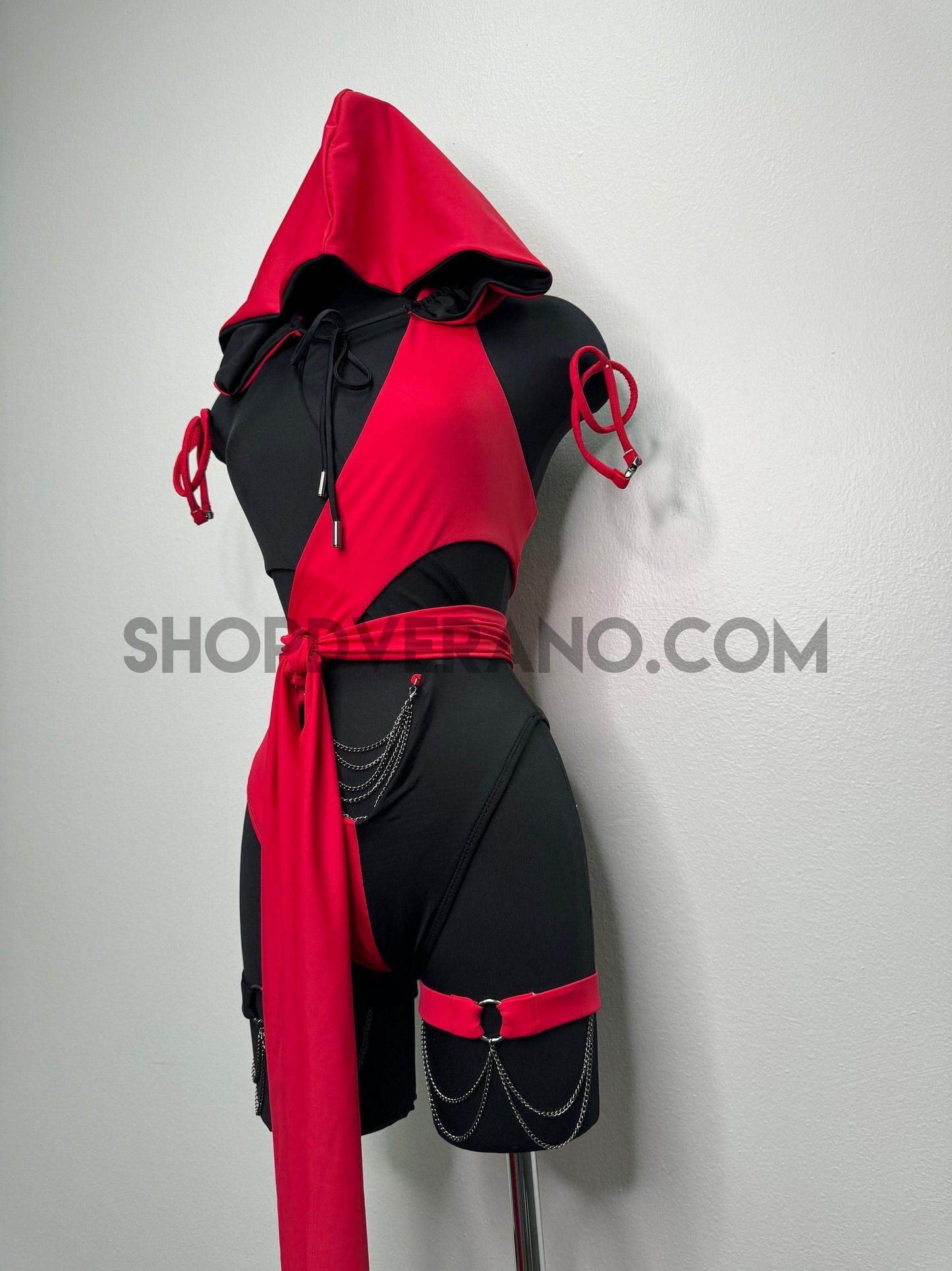 Conjunto Nyx Rave, conjunto Rave, ropa Rave, conjunto de cosplay Ninja