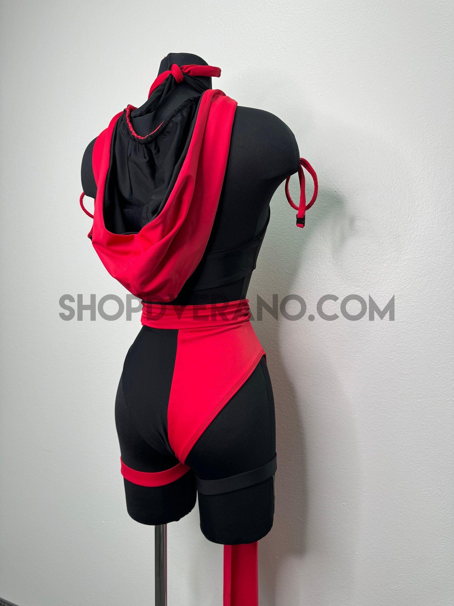 Conjunto Nyx Rave, conjunto Rave, ropa Rave, conjunto de cosplay Ninja