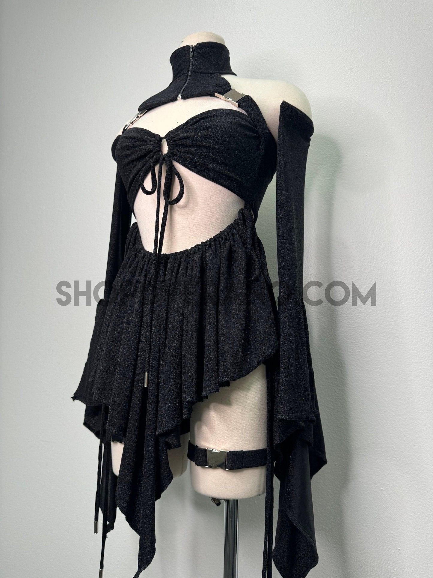 Fairy Goddess Rave Set (SHORT), Festival Outfit, Rave Dress, Rave Clothing,Fairy Rave Dress, Faerie Dress, Desert Rave Dress