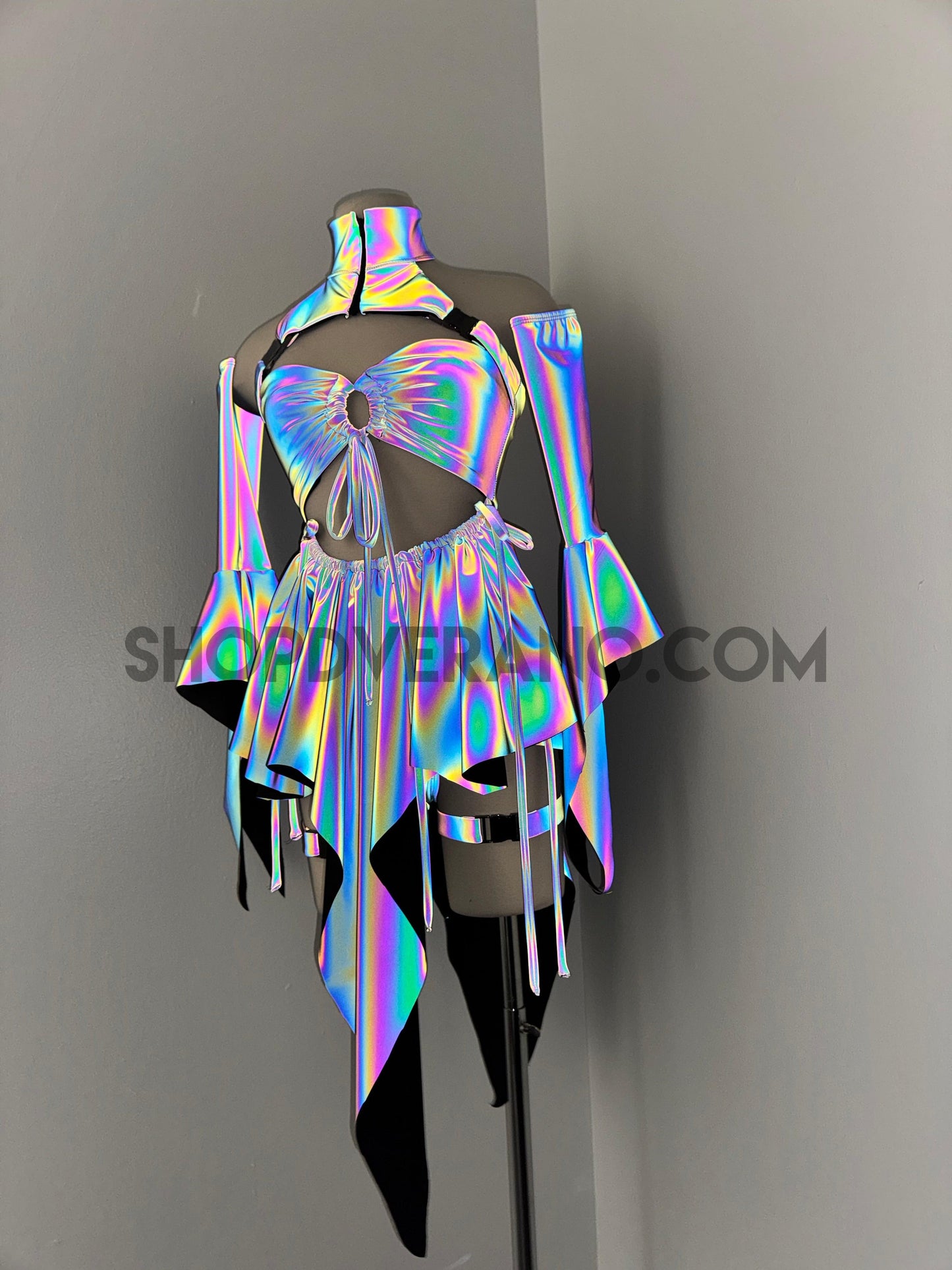Conjunto de diosa hada para fiesta rave, atuendo de festival, vestido rave, ropa rave, vestido rave de hadas, vestido de hada, vestido rave del desierto