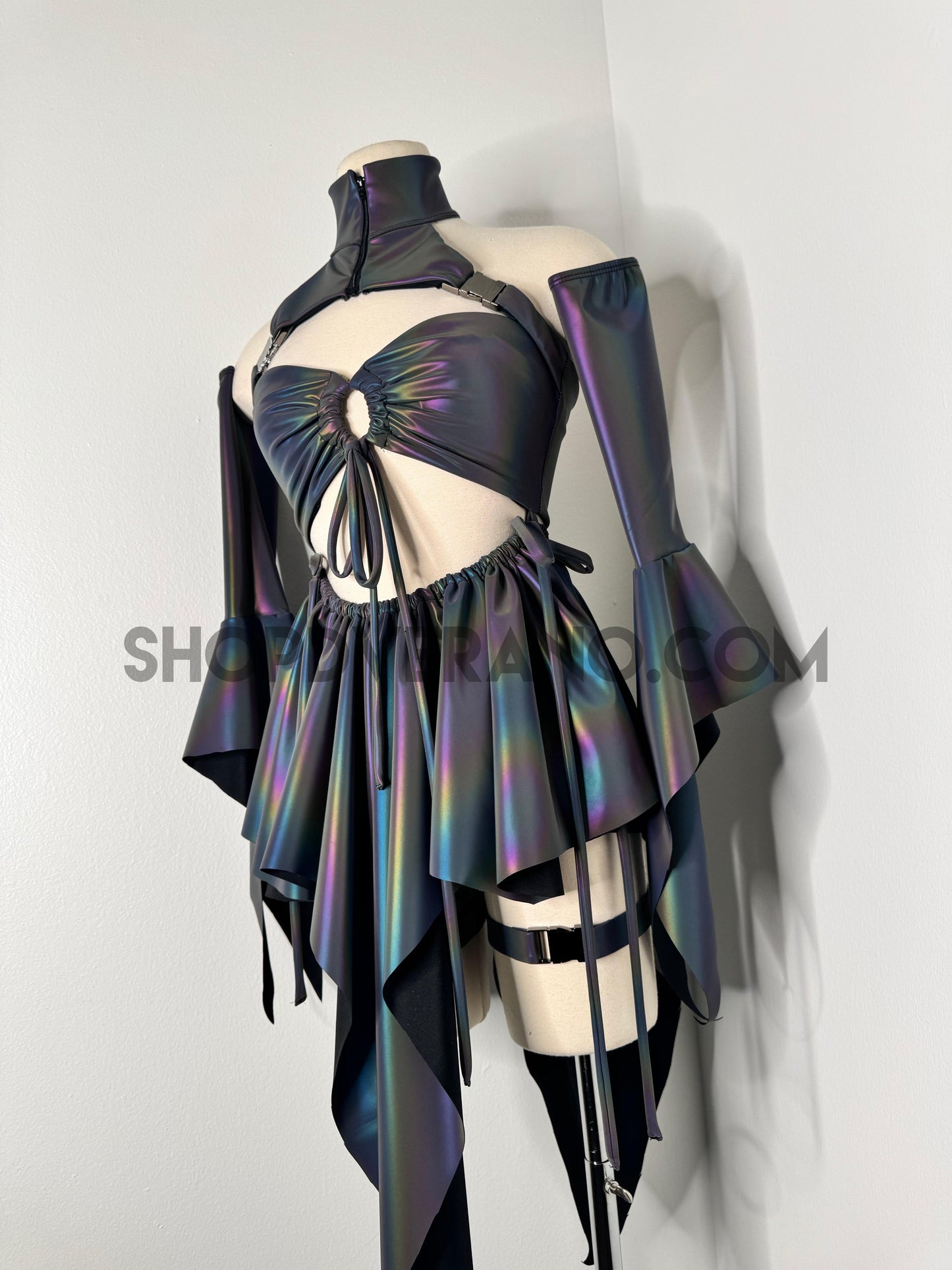 Conjunto de diosa hada para fiesta rave, atuendo de festival, vestido rave, ropa rave, vestido rave de hadas, vestido de hada, vestido rave del desierto