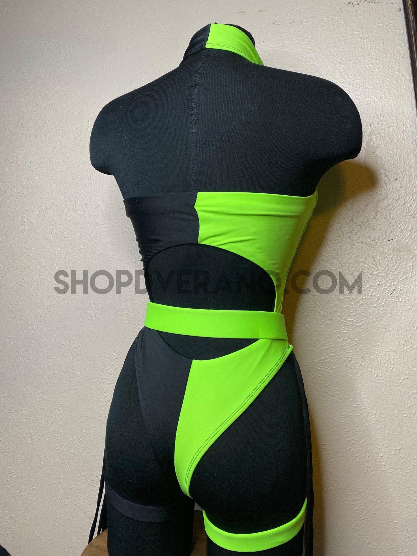 Disfraz de Shego, Cosplay de Shego, Disfraz de Halloween de Shego, Ropa de mujer para festivales, Traje de fiesta verde neón, Traje de Shego