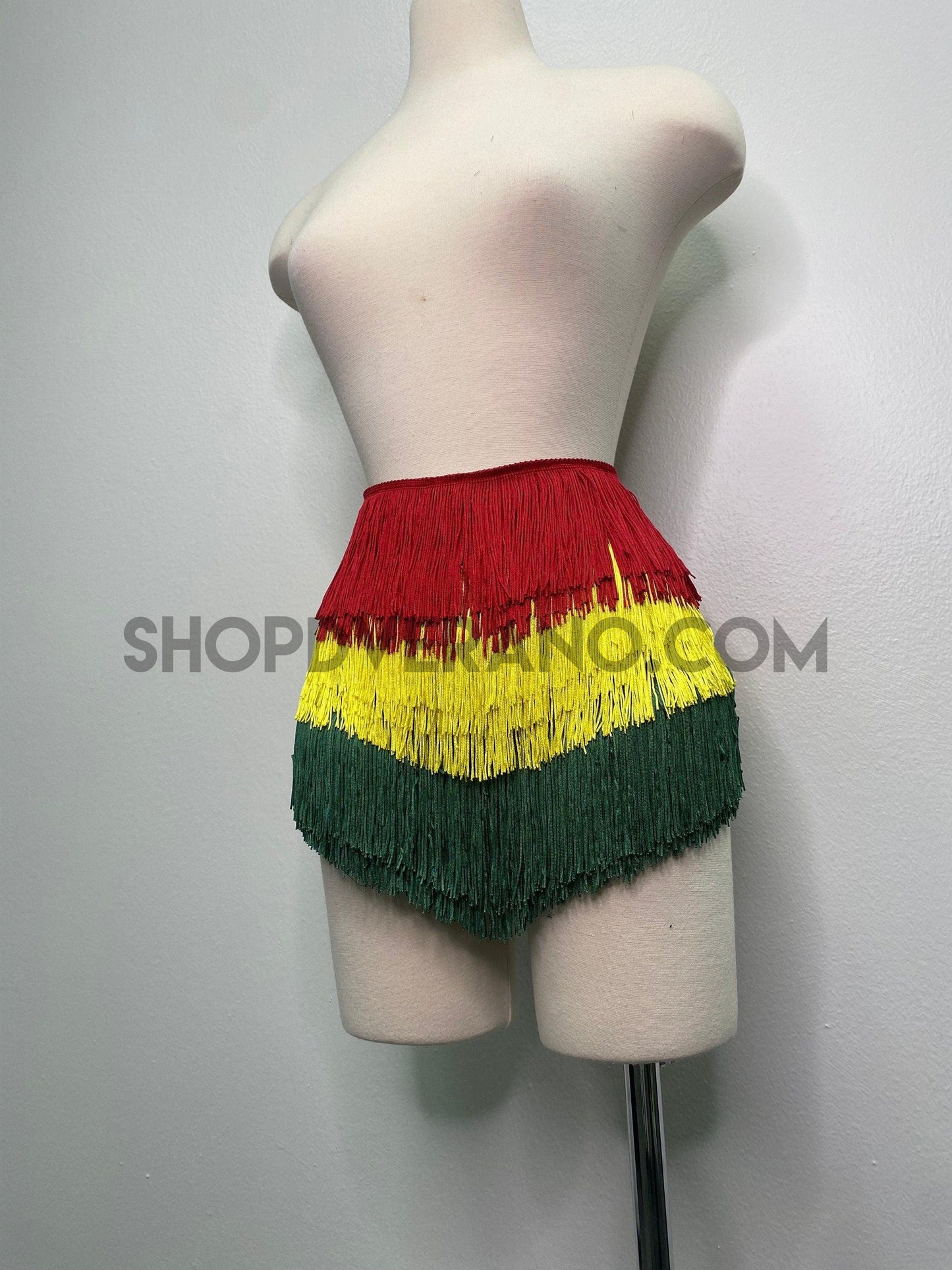 Pantalones cortos con flecos rasta, pantalones cortos rasta, pantalones cortos con flecos