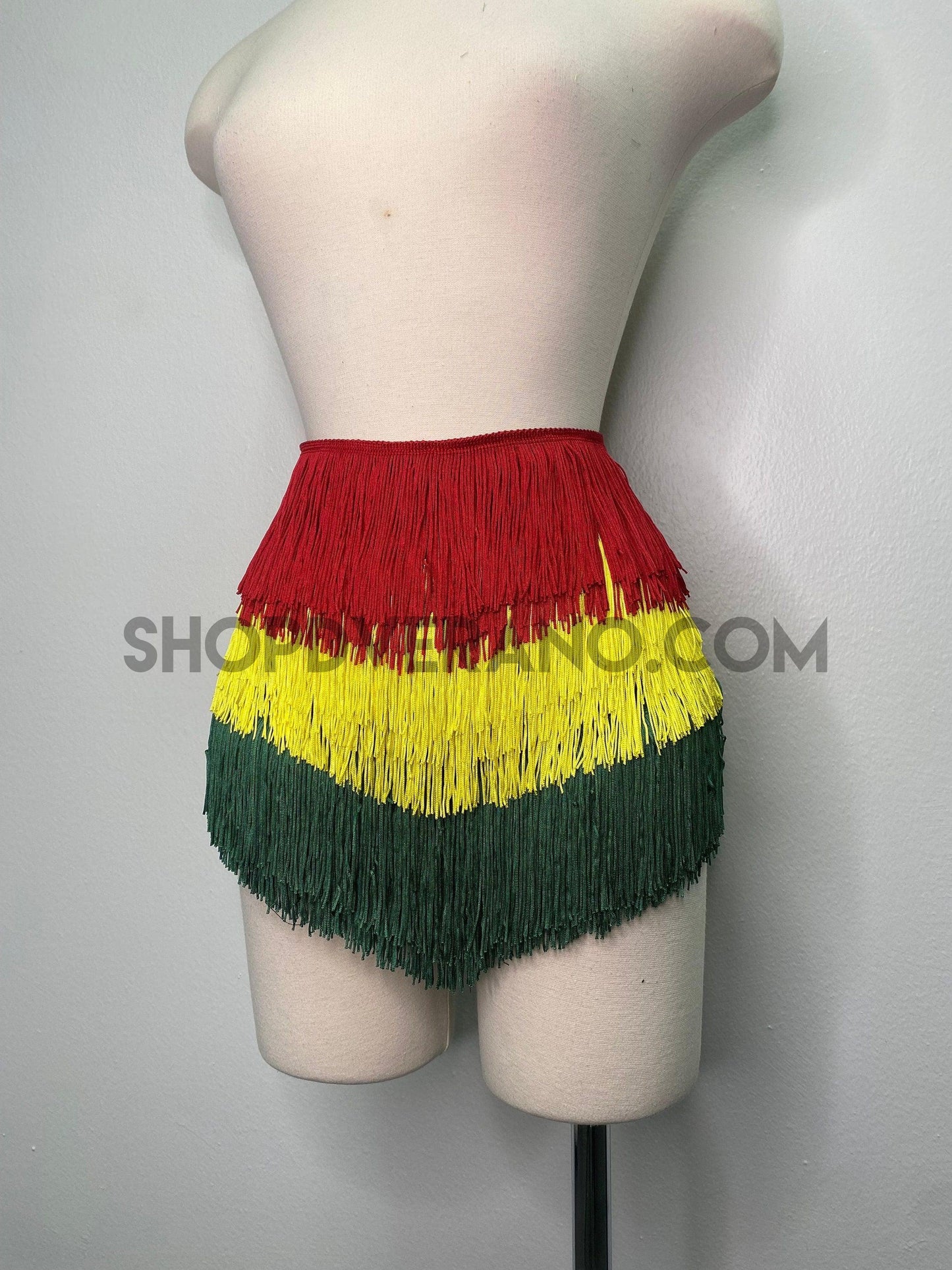 Pantalones cortos con flecos rasta, pantalones cortos rasta, pantalones cortos con flecos