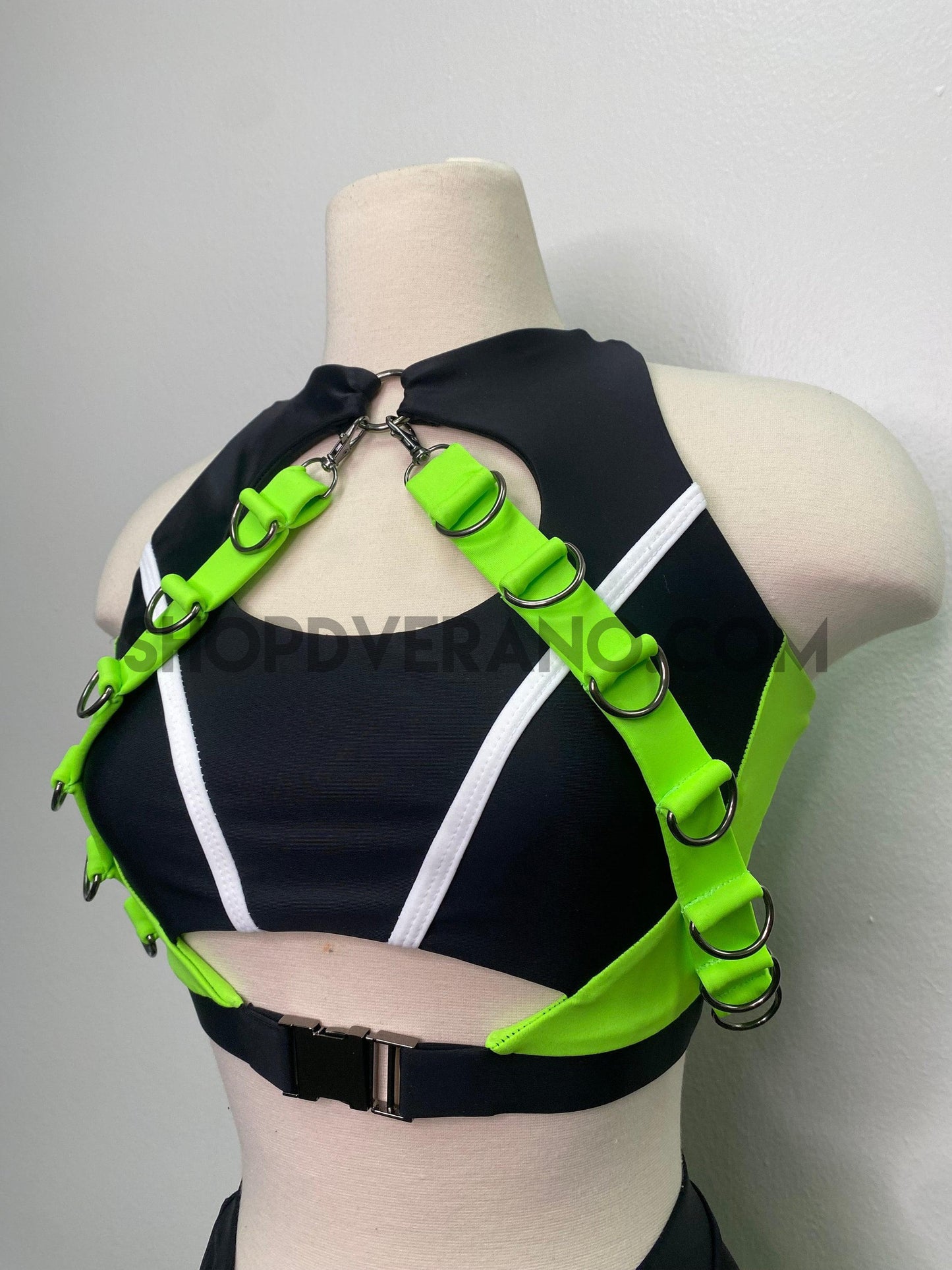 Rave Harness Set, Rave Set, Neon Rave Set, Harness, Rave Outfit, WWE Outfit, Performance Costume, Customizable